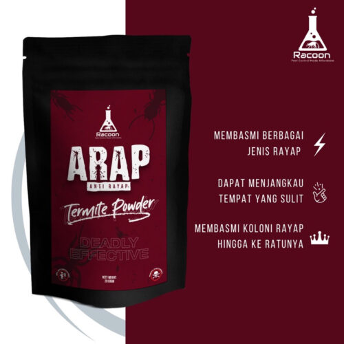 Racoon Anti Umpan Rayap ARAP Powder / Racun Rayap Serbuk Ampuh