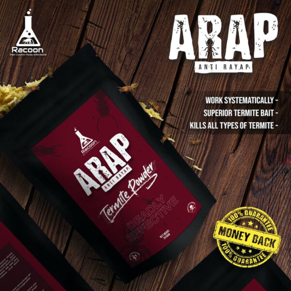 Racoon Anti Umpan Rayap ARAP Powder / Racun Rayap Serbuk Ampuh