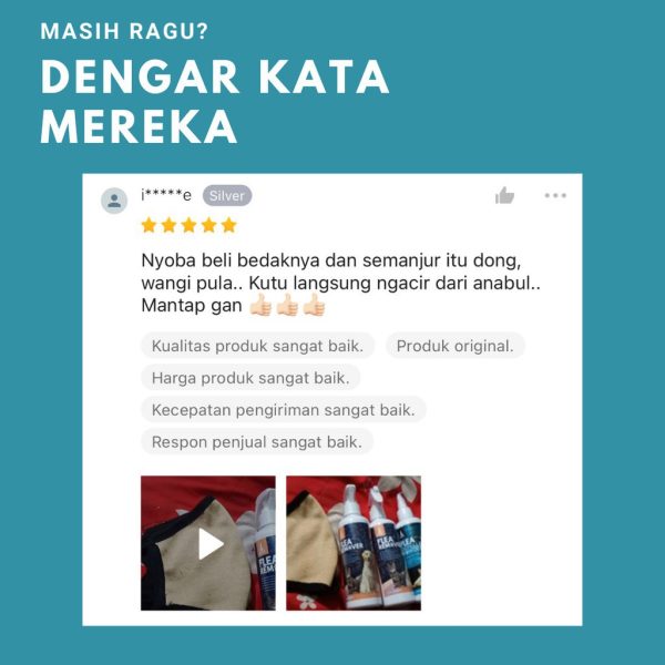 RACOON Bedak Pencegah Kutu Hewan 100% Bahan Alami & Organik Flea Repellent