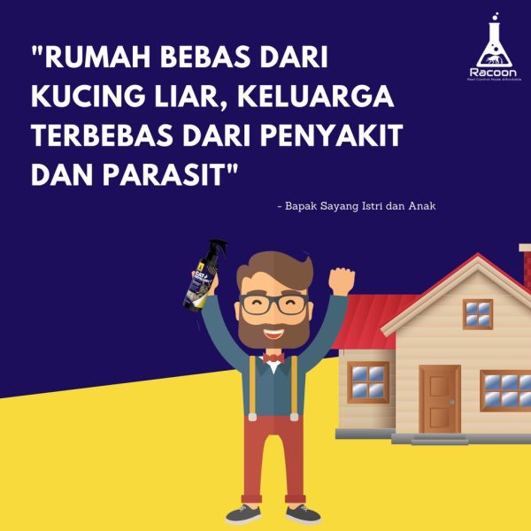 Racoon Cairan Pengusir Kucing 100% Bahan Alami / Garansi Uang Kembali Cat Repellent