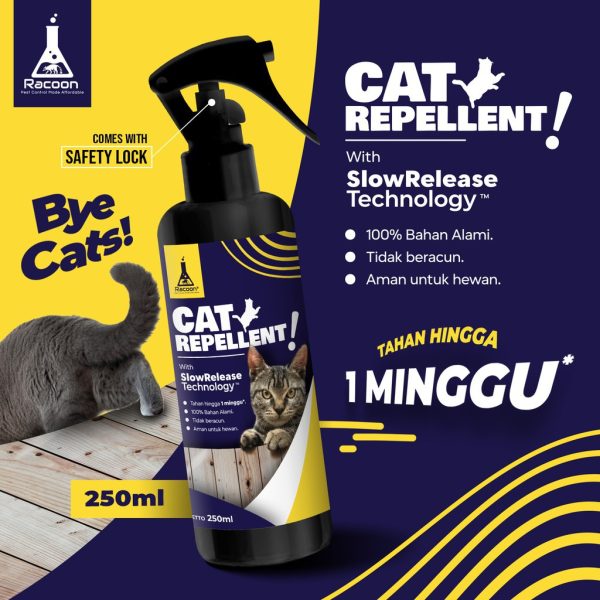 Racoon Cairan Pengusir Kucing 100% Bahan Alami / Garansi Uang Kembali Cat Repellent