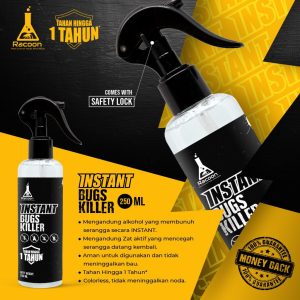 RACOON Instant Bugs Killer Anti Kecoa Semut tahan 1 tahun 1x semprot Obat Kecoa / Semut / Kutu