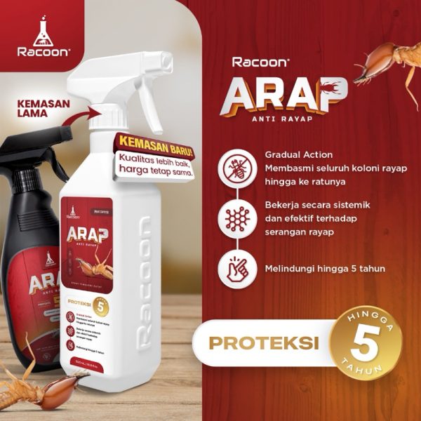 Racoon Obat Anti Rayap Spray ARAP / Racun Rayap Semprot Cair