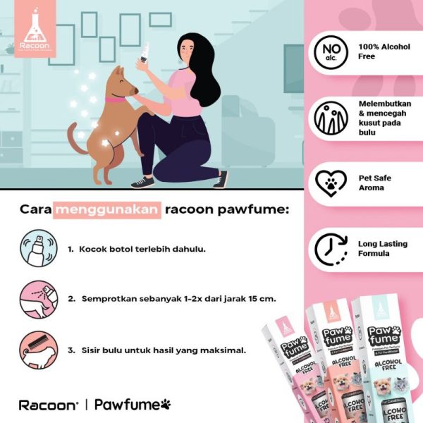 racoon-pawfume-fur-conditioner-100ml-parfum-hewa-2 Racoon PawFume & Fur Conditioner 100ml parfum hewan peliharaan Paw Fum