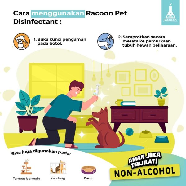 Racoon REFILL size 1 Liter Pet Disinfectant Racoon Rat Repellent 1L Racoon Bed Linen 1000ml
