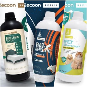 Racoon REFILL size 1 Liter Pet Disinfectant Racoon Rat Repellent 1L Racoon Bed Linen 1000ml