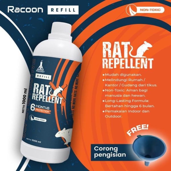 Racoon REFILL size 1 Liter Pet Disinfectant Racoon Rat Repellent 1L Racoon Bed Linen 1000ml