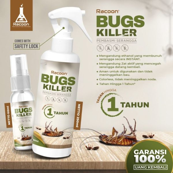 Racoon Spray Pembasmi Serangga RACOON Bugs Killer anti kecoak anti semut anti kutu