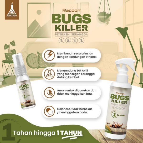 Racoon Spray Pembasmi Serangga RACOON Bugs Killer anti kecoak anti semut anti kutu