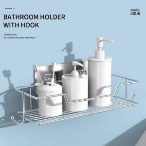 rak-sabun-tempel-tempat-peralatan-mandi-gantung-dinding-dengan-hook-3006-1 Rak Sabun Tempel / Tempat Peralatan Mandi Gantung Dinding Dengan Hook 3006