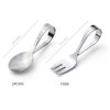 READY STOCK SENDOK AJAIB Sendok Garpu anak Stainless steel training spoon fork sendok BLW Sendok Makan Anak Ducktip Made In Japan baby kingdom