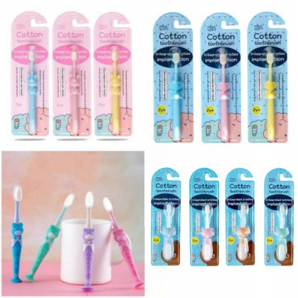 READY STOCK Sikat Gigi Anak Baby Cotton Tooth Brush japan Quality teknologi jepang