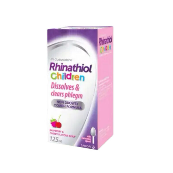 Rhina thiol Children Dissolves & Clears Phlegm Syrup 125ml - Obat batuk anak Rhinathi*l