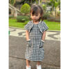 Roona Korean Tweed Dress For Kids - Import Quality
