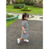 Roona Korean Tweed Dress For Kids - Import Quality
