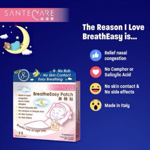 SanteCare BreatheEasy Patch pelega nafas
