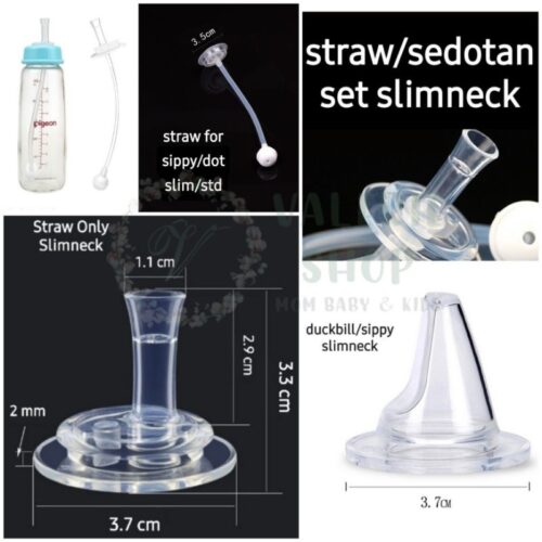 sedotan pengganti botol susu reguler standard slimneck slim sippy slim spout dot standard duckbill