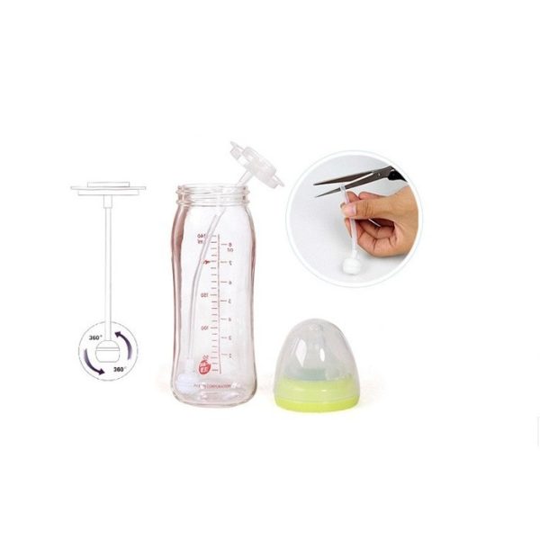 sedotan selang pemberat botol susu bayi baby bottle straw suction milk wide standard neck mouth