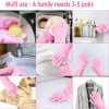SEPASANG Multi Purpose Gloves Brush Sarung Tangan Sikat silicone oven dapur cuci piring Magic Glove