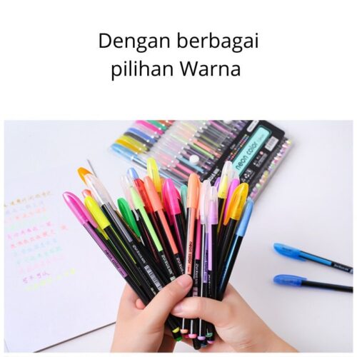 Set pulpen warna warni isi 18 pcs 1.0mm