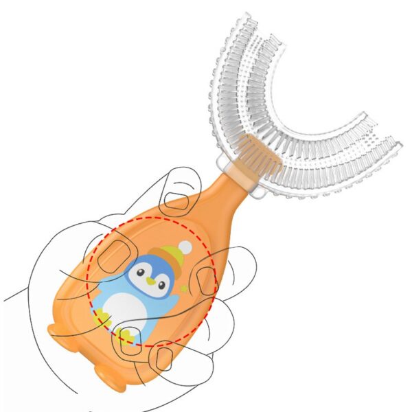 Sikat Gigi Anak Bentuk U - U Shaped Fitting Toothbrush For Children 2-6years 2tahun ushaped tooth brush