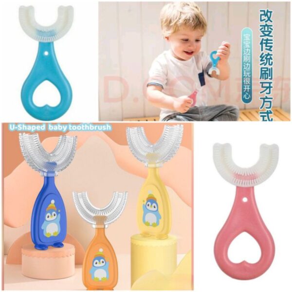 Sikat Gigi Anak Bentuk U - U Shaped Fitting Toothbrush For Children 2-6years 2tahun ushaped tooth brush