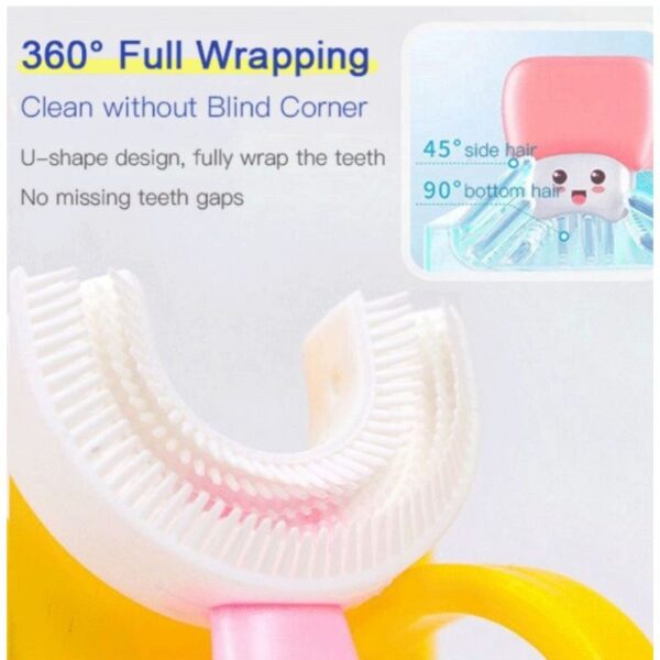 Sikat Gigi Anak Bentuk U - U Shaped Fitting Toothbrush For Children 2-6years 2tahun ushaped tooth brush
