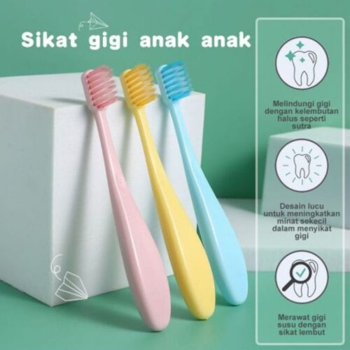 sikat gigi anak isi 3 set isi 3 sikat gigi lucu anak
