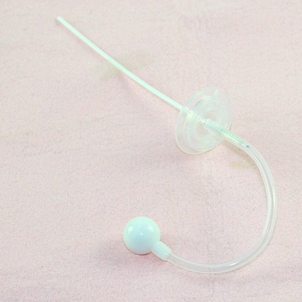 Sikat Sedotan bayi Plastik Putih Stainless