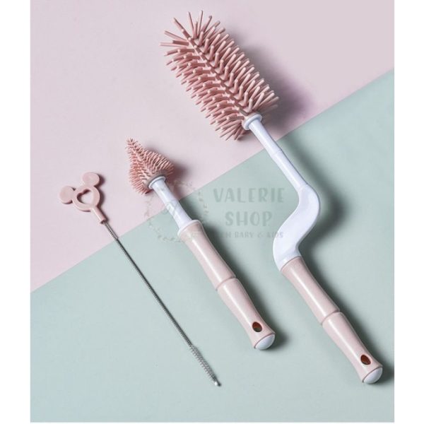 Silicone bottle brush sikat botol silikon 360 sikat botol 3 in 1