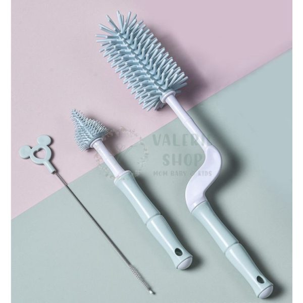 Silicone bottle brush sikat botol silikon 360 sikat botol 3 in 1