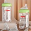 Sippy cup teat drink straw for Pigeon wide neck glass ppsu bottle