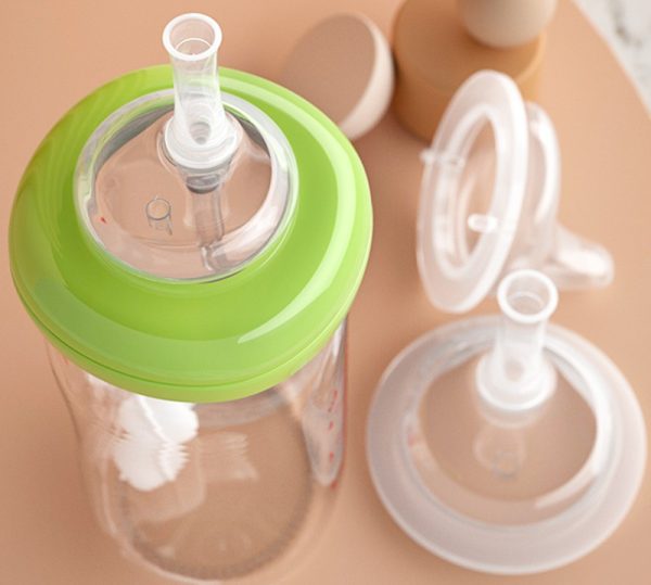 Sippy cup teat drink straw for Pigeon wide neck glass ppsu bottle