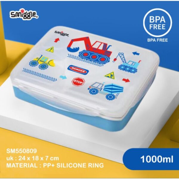 SMIGGLE bento soup lunchbox sekat  5 locked animals BPA FREE SM550809