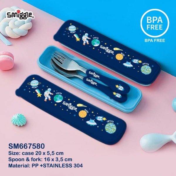 SMIGGLE Cutlery Set sendok garpu stainless movin