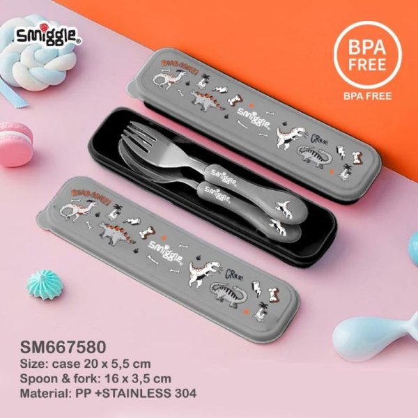 SMIGGLE Cutlery Set sendok garpu stainless movin