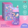 SMIGGLE junior Botol Air Minum Anak Sedotan silicone 430ml dan 750ml