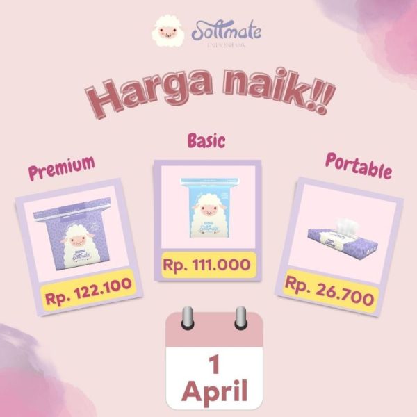 Softmate tissue premium 160’s / Basic / 30’s /200 / 160 / 30 tisu basah tisu kering