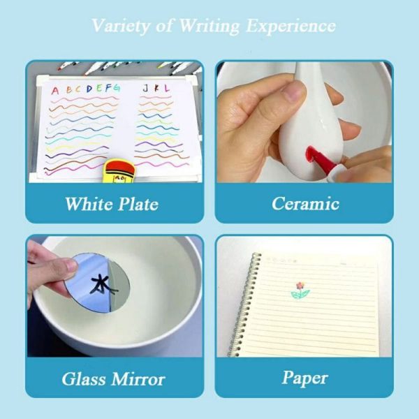 Spidol apung ajaib, magic marker floating pen, water based marker, marker viral hits, Spidol ngapung, Spidol papan tulis whiteboard marker, Floating Marker