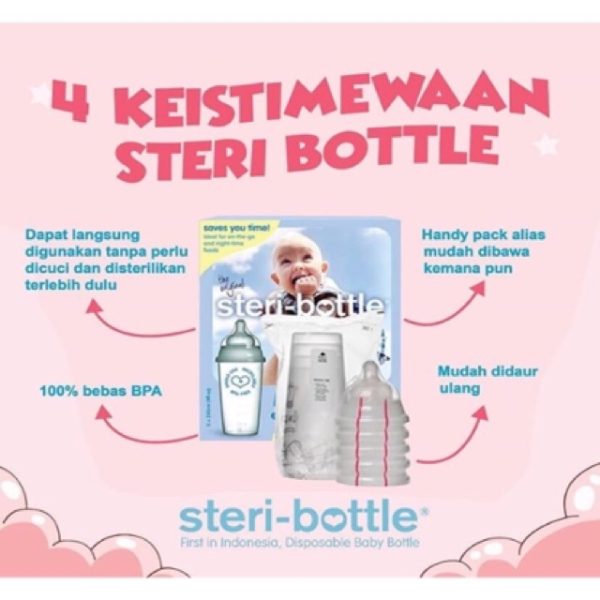 [Steribottle] Botol Susu Steril Sekali Pakai I Disposable Baby Bottle steri-bottle steribottle botol