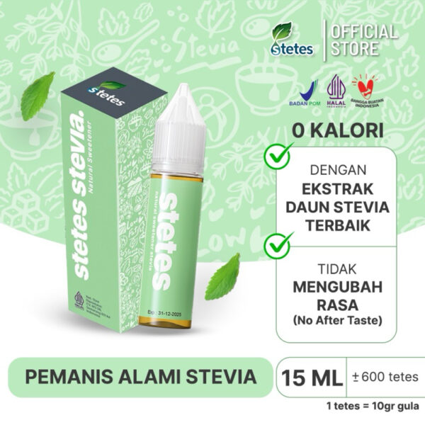 STETES Stevia Pemanis Alami | Stevia Cair | Gula Diabetes | Gula Diet 0 Kalori Pemanis alami Gula sehat