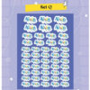 Sticker Nama Custom Karakter Label Nama kustom anak