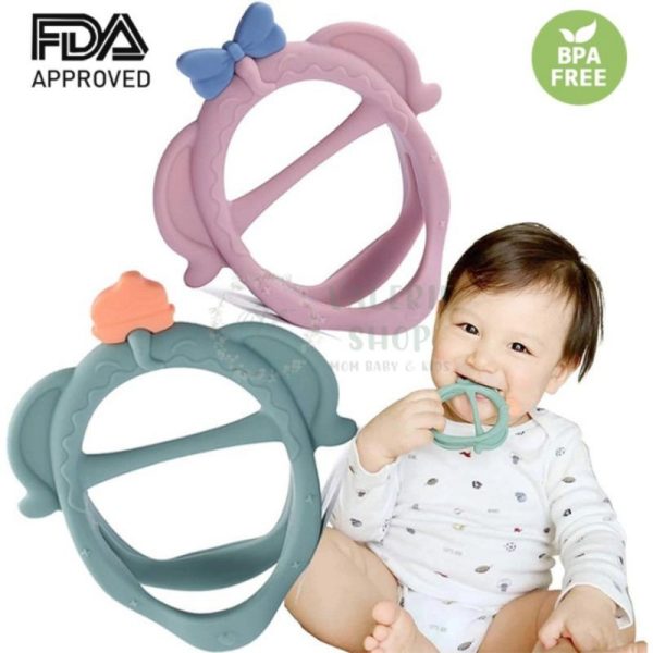 Teether Premium / Teether Silicone Baby Elephant Gigitan Bayi Bentuk Gelang Premium non mutmut case
