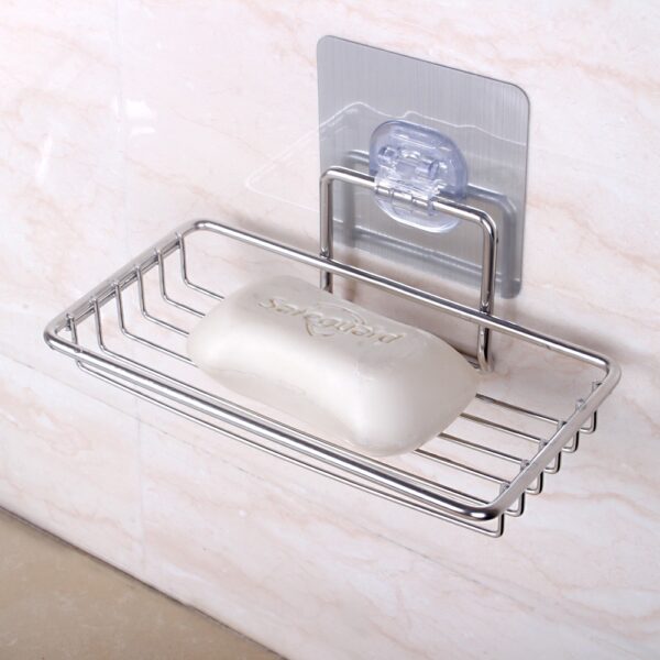 Tempat Sabun Stainless Steel Asli Kuat Rak Sabun Tempel Waterproof - Large 3010
