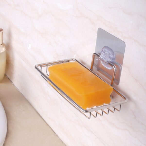 Tempat Sabun Stainless Steel Asli Kuat Rak Sabun Tempel Waterproof - Large 3010