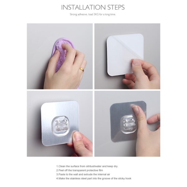 Tempat Sabun Stainless Steel Asli Kuat Rak Sabun Tempel Waterproof - Large 3010