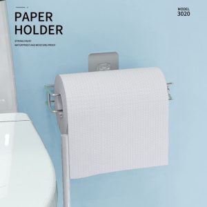 Tempat Tisu Tissue Gulung Toilet Roll Holder Dapur Gantungan Tempel 4020