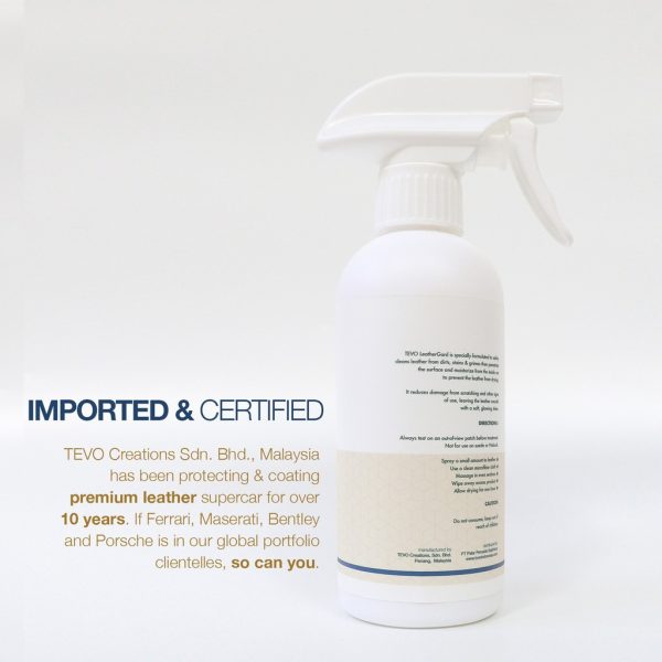 TEVO Leather Gard Clean & Moisturize & Protect Premium LeatherGard Goods Terbaik Pembersih Pelembab