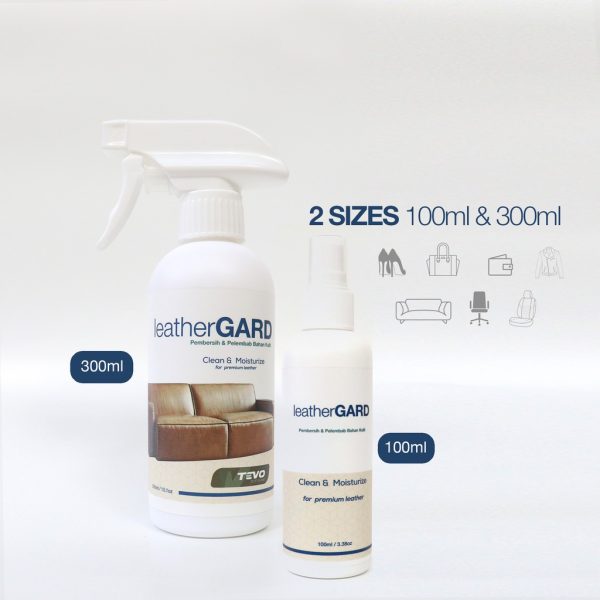 TEVO Leather Gard Clean & Moisturize & Protect Premium LeatherGard Goods Terbaik Pembersih Pelembab