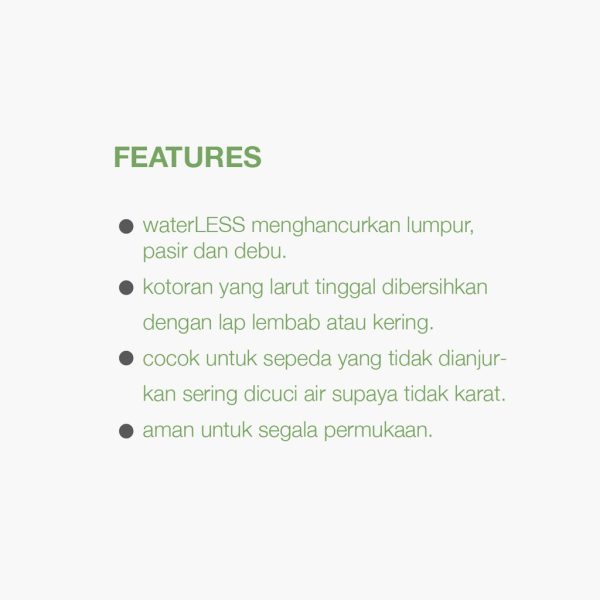 TEVO waterLESS Pembersih Sepeda & Helm Tanpa Air, Rinseless & Coating Anti Statis Terbaik Bike 300ml